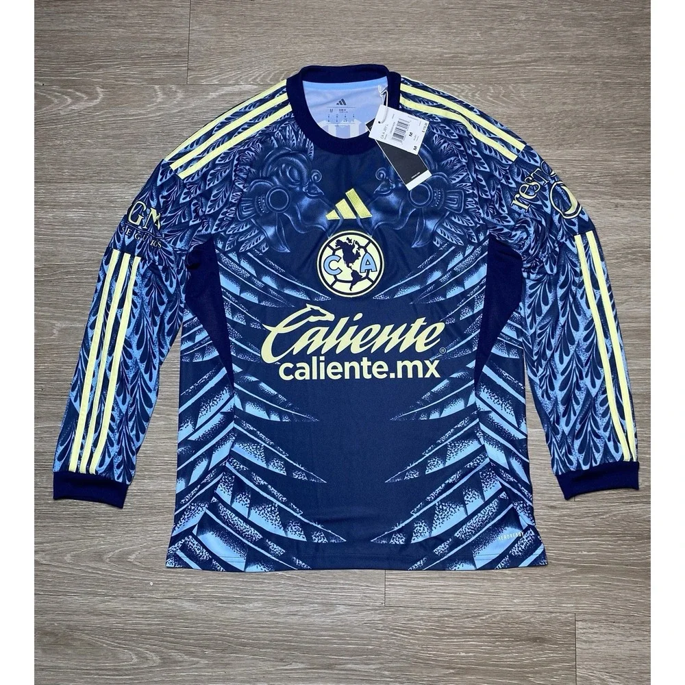 Men Medium Club America Adidas 2025/26‎ Away Licensed Long Sleeve Jersey JN8637